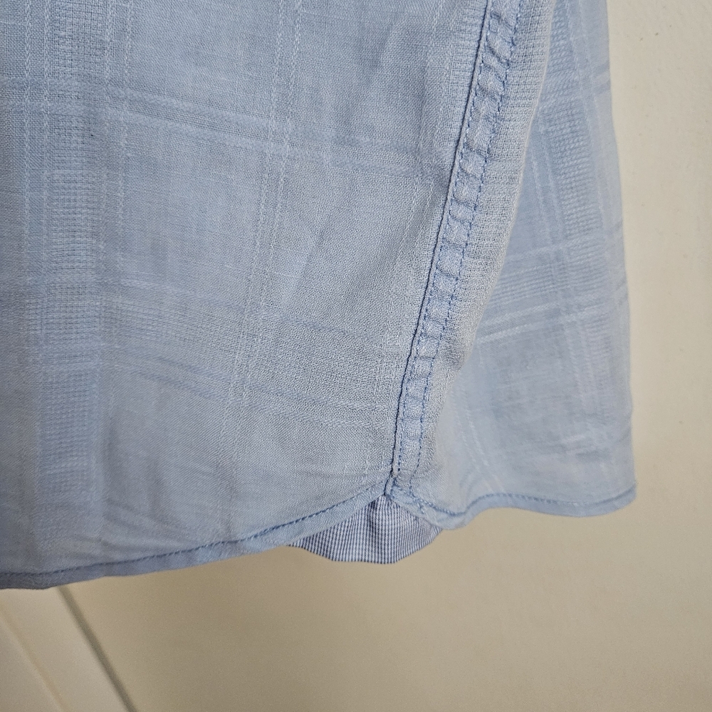 Tommy Bahama Men's Costa Tautira Stretch-Linen Camp Shirt Blue Size Large - Picture 7 of 11